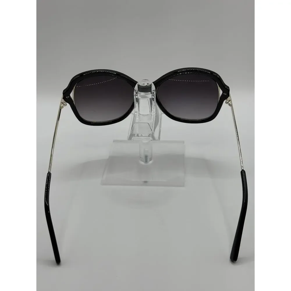 Guess Oversized Round Sunglasses Black Gradient Lens